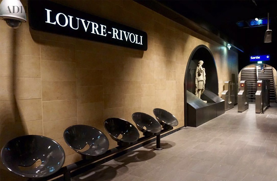 带你感知世界最美的地铁站－巴黎Louvre-Rivoli地铁站